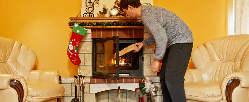 Rusted Metal Fireplace Restoration in White Bear Lake, Minnesota